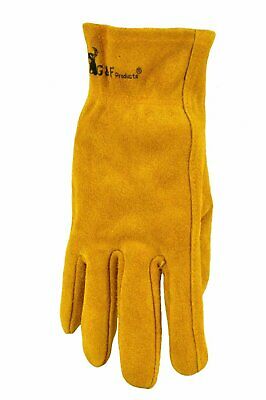 JustForKids Leather Kids Garden & Work Gloves Elastic Back - Image 2