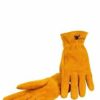 JustForKids Leather Kids Garden & Work Gloves Elastic Back