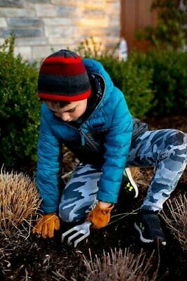 JustForKids Leather Kids Garden & Work Gloves Elastic Back - Image 12