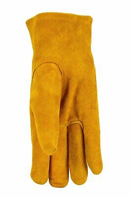 JustForKids Leather Kids Garden & Work Gloves Elastic Back - Image 3