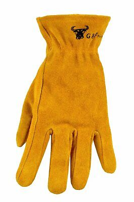 JustForKids Leather Kids Garden & Work Gloves Elastic Back - Image 6