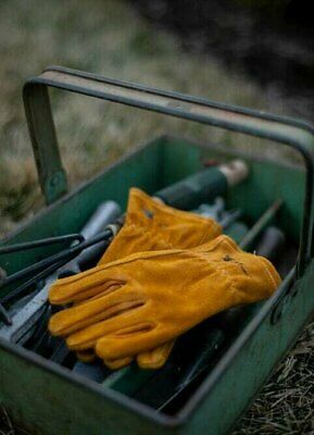 JustForKids Leather Kids Garden & Work Gloves Elastic Back - Image 9