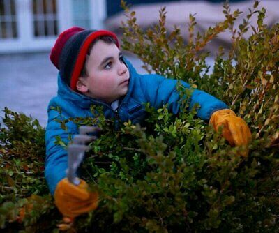 JustForKids Leather Kids Garden & Work Gloves Elastic Back - Image 10