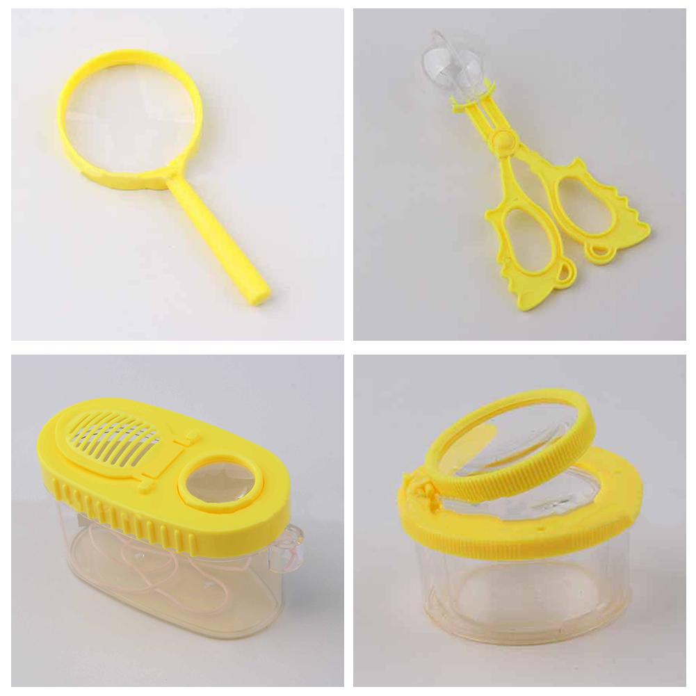 Kids Outdoor Adventure Camping Kit & Bug Catcher Kit With Drawstring Bag Binoculars Butterfly Net - Image 4