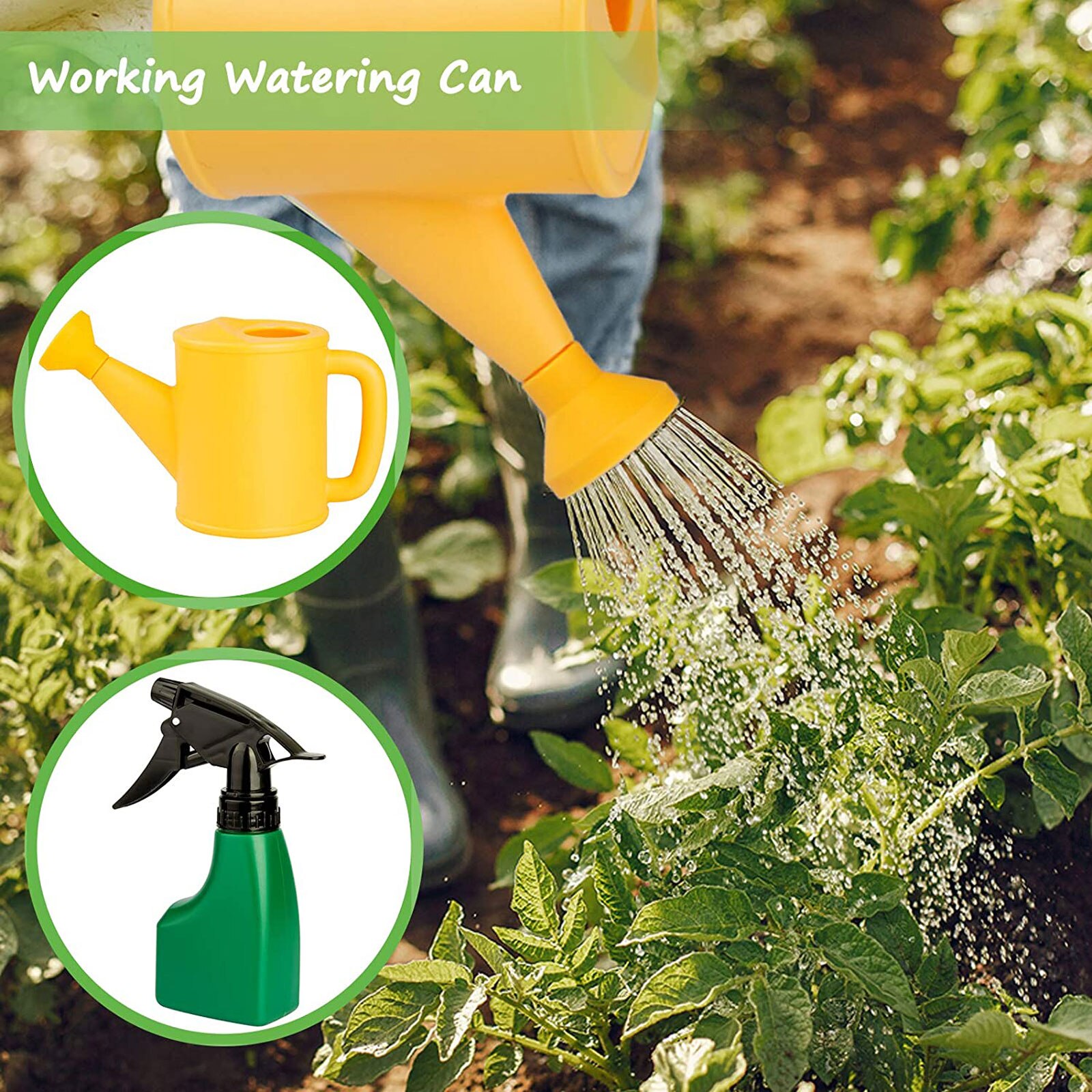 NEW Arrival Kids Gardening Toy with Gloves, Aprons, Hat & Watering Cans Outdoor Tool for Boys Girls - Image 4