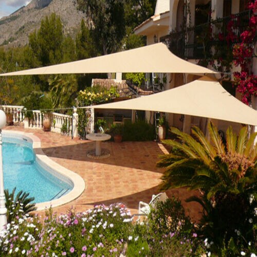 Waterproof Sun Shelter Triangle Sunshade Outdoor Canopy Garden Patio Pool & Camping Shade - Image 6