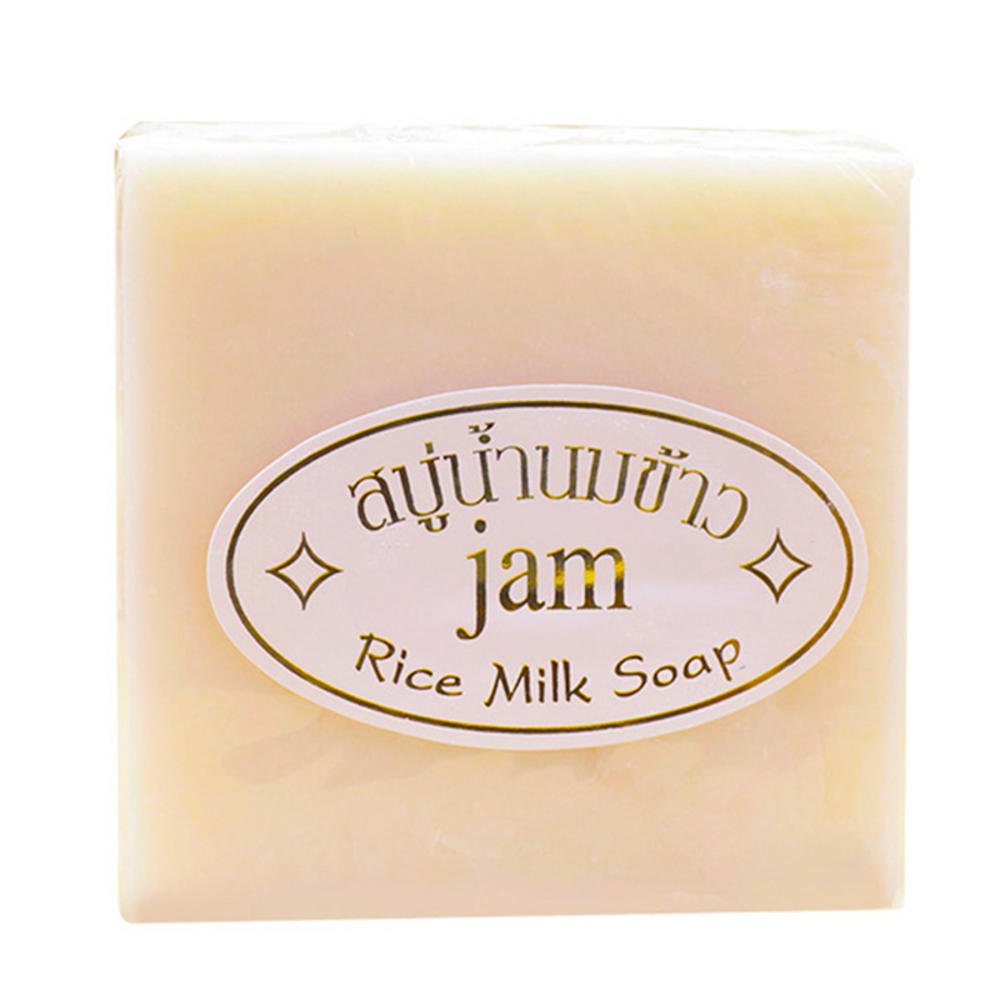 1pc Handmade Rice Milk Soap Collagen Vitamin Skin Whitening Acne Pore Removal Moisturizing Bleaching Home Travel Bath Clean - Image 4