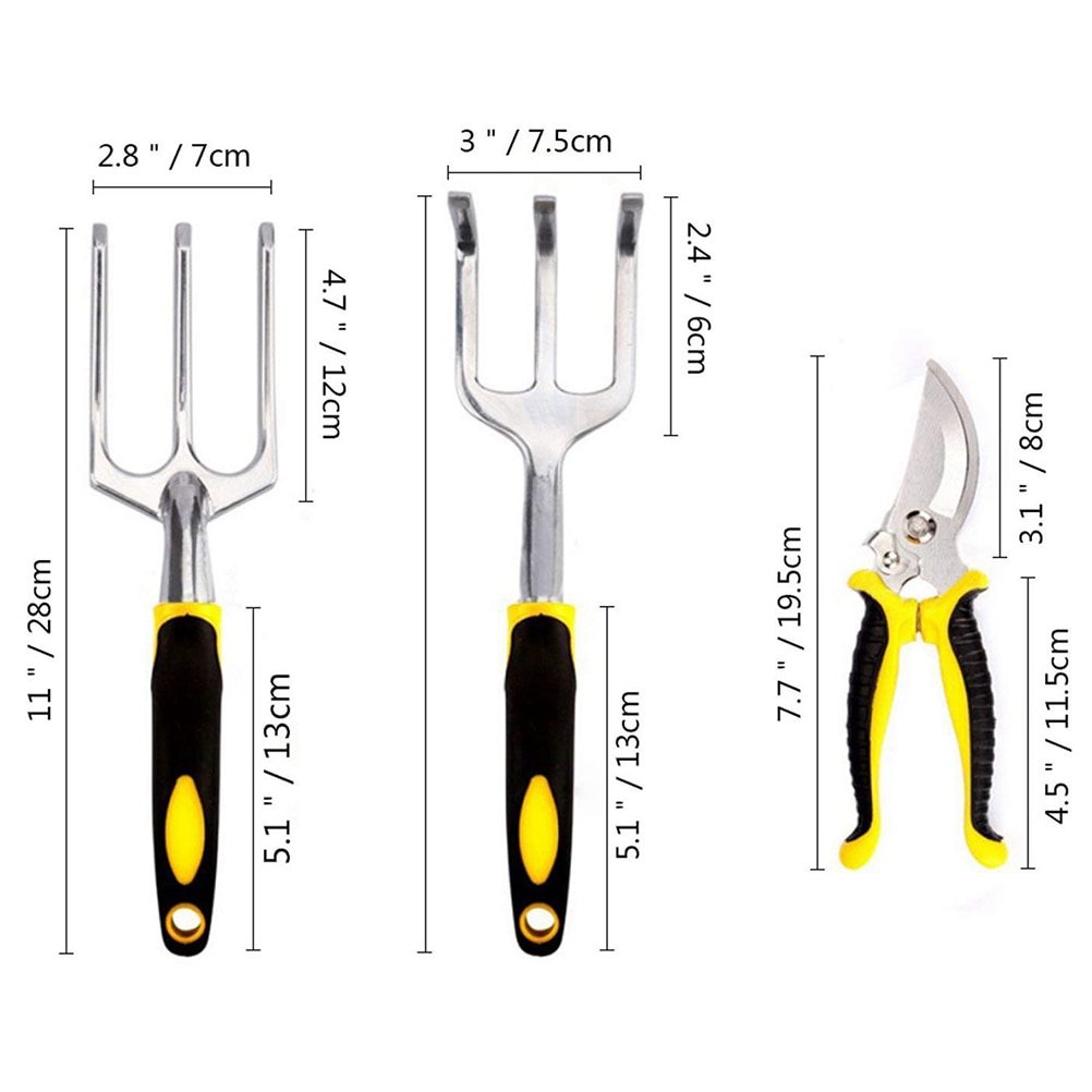 8PCS Garden Planting Tools With Soft Handle Gloves Hand Weeder And Trowel Cultivator - Image 5