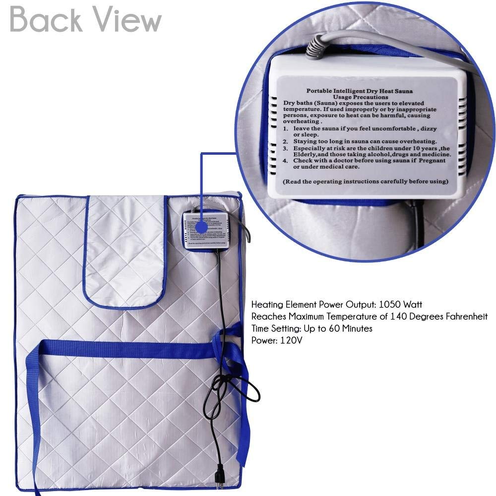 Far Infrared Sauna Spa Portable Slimming Negative Ion Detox Therapy Heater - Image 4