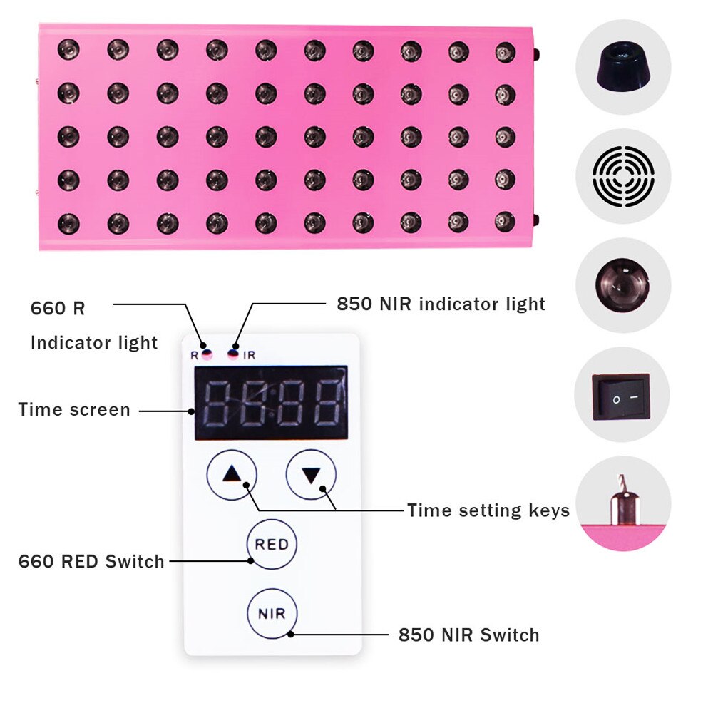 Red Led Light Therapy Infrared Anti Aging Therapy Light 660nm 850nm 500W 600W for Full Body Skin Pain Relief Red LED Grow Light - Image 3