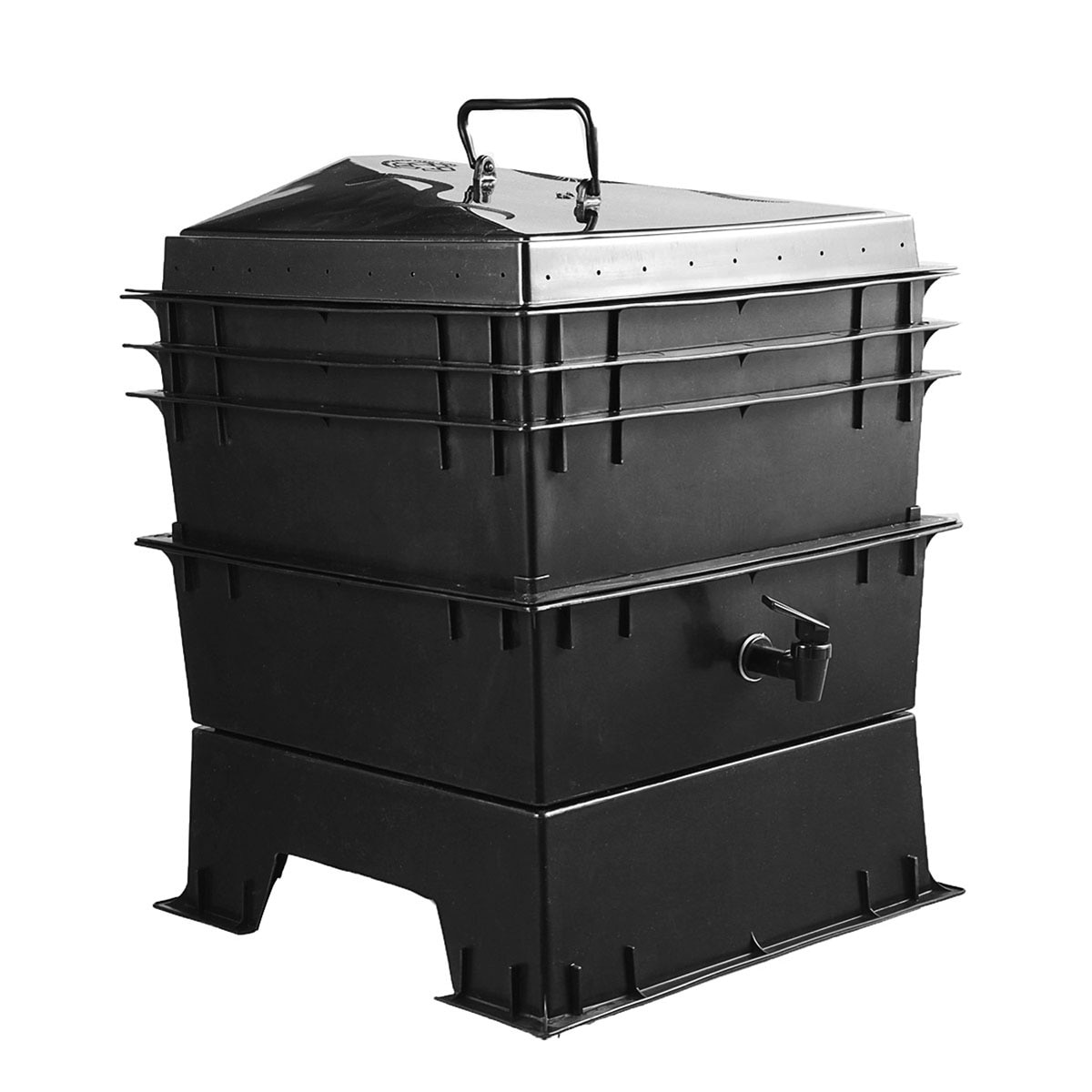 Kitchen Waste Earthworm Compost Box 80L DIY Composter Worm Factory Homemade Earthworm Manure - Image 6