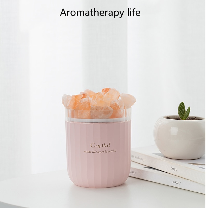 Portable Crystal Aromatherapy Humidifier USB Wireless Aroma Essential Oil Diffuser with Atmosphere Lamp Home - Image 4