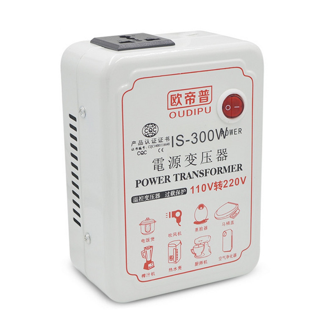 220V Voltage Converter to 120W 300W AC 110V Regulator For GROW TENT, Travel, Portable Converter Set Up Transformer Adapter Step Up Voltage - Image 4