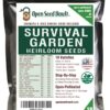 Survival Gear 15,000 Non GMO Organic Heirloom Seeds for Planting Vegetables and Fruits. Survival Food for Your Survival kit, Gardening Gifts & Emergency Supplies. 18 Variety Pack by Open Seed Vault