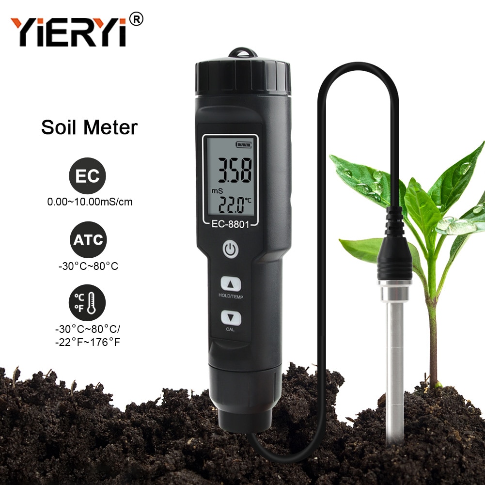 New Hand Digital Garden Meter Soil Tester 0.00-10.00 mS/cm - Image 5