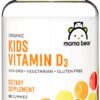 Mama Bear Organic Kids Vitamin D3 25 mcg (1000 IU) per serving, Bone and Immune Health, 80 Gummies