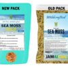 Jamaica DualSpices Irish Sea Moss Gold, 16 Oz, 100% Wildcrafted Wild Sea Harvested NO Chemicals Or Preservatives, Harvested from The Protected Carribean Sea Directly from Jamaica - Non-GMO, Vegan, Superfood